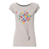 FellHerz Damen T-Shirt Balloons Girl Bio Fair